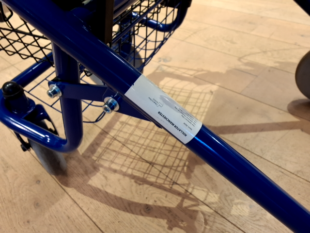 Blå rollator